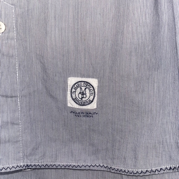 Marc O’Polo Long Sleeve Button Down Pin Striped Blue Top - XL - Picture 3 of 5